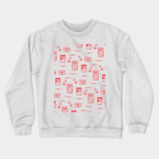 Canned fish pattern Crewneck Sweatshirt